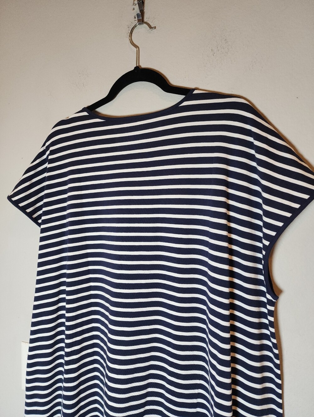NWT Universal Standard Pima Cotton Iconic Geneva Dress Navy White Stripe 3X - Picture 14 of 16